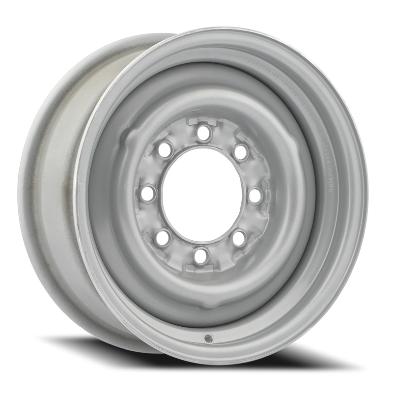 X-45304- Single Light Truck Steel Wheel, 16x6, 8x6.5, +.5" Offset