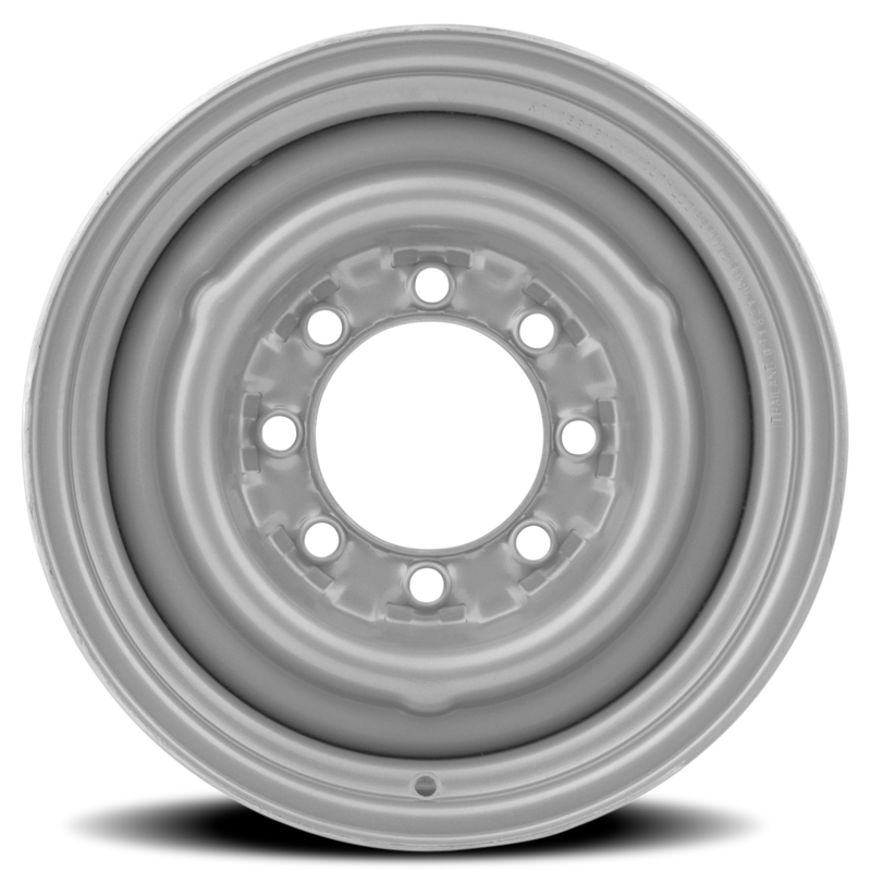 X-45337- Single Light Truck Steel Wheel, 16x7, 8x6.5, +.25" Offset